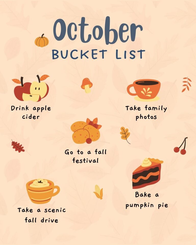 50 Fun Ideas for Your Ultimate October Bucket List