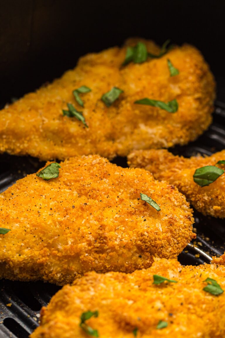 Air Fryer Panko Crusted Chicken Breasts